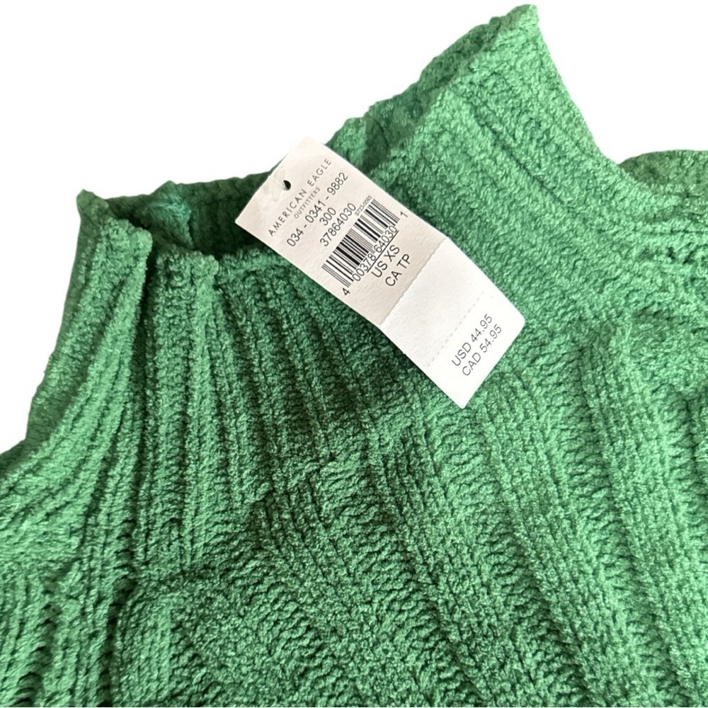 American Eagle Outfitters Green Cowl Neck Sweater - Picture 3 of 5